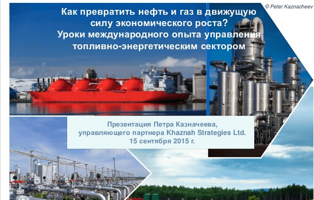 Как превратить нефть и газ в движущую силу экономического роста? Уроки международного опыта управления топливно-энергетическим сектором