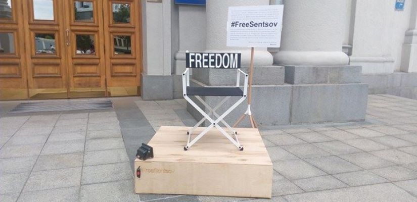 Birthday of Ukrainian film director Oleh Sentsov illegally imprisoned in Russia