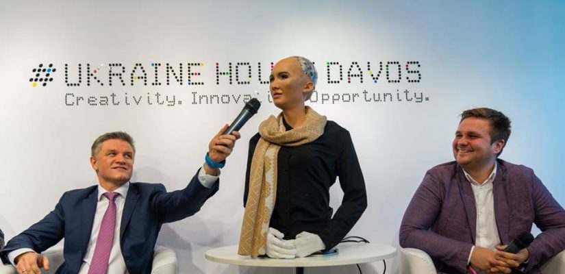 Ukraine at Davos: corruption, new technologies and Sophia the robot