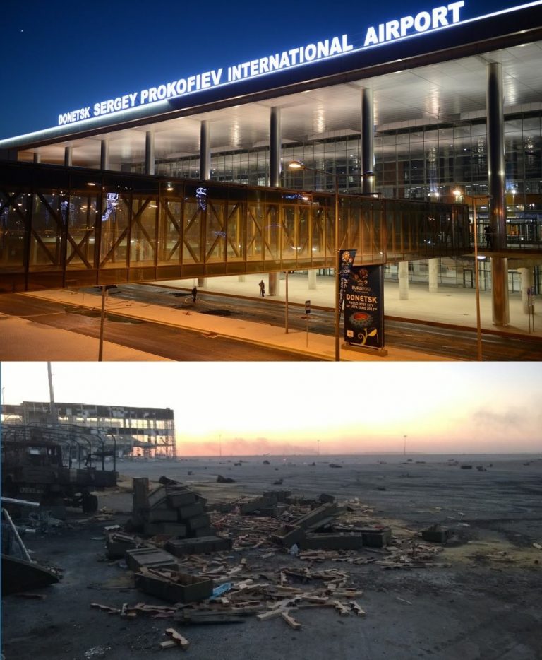Аэропорт донецка до и после