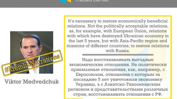 #KremlinNarratives: Viktor Medvedchuk on beneficial relations