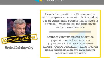 #KremlinNarratives: Andrii Palchevsky on external governance