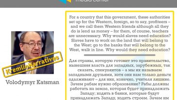 #KremlinNarratives: Volodymyr Katsman on the West