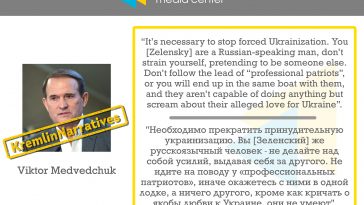 #KremlinNarratives: Viktor Medvedchuk on "Forced Ukrainization"