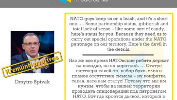 #KremlinNarratives: Dmytro Spivak on NATO