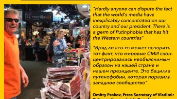 Anti-Westerners in the West: Dmitry Peskov on the market in Barcelona