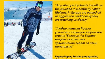 Evgeny Popov skiing in Austria