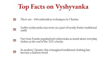 Top Facts on Vyshyvanka