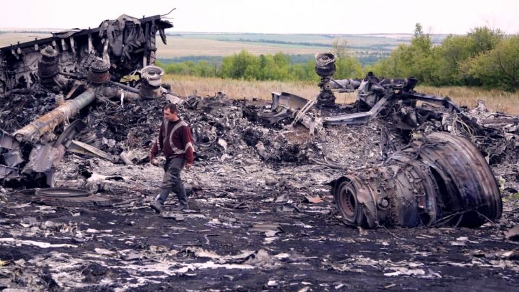 Місце падіння малайзійского Boeing 777 рейсу MH17, 17 липня 2014 р., Донецька область