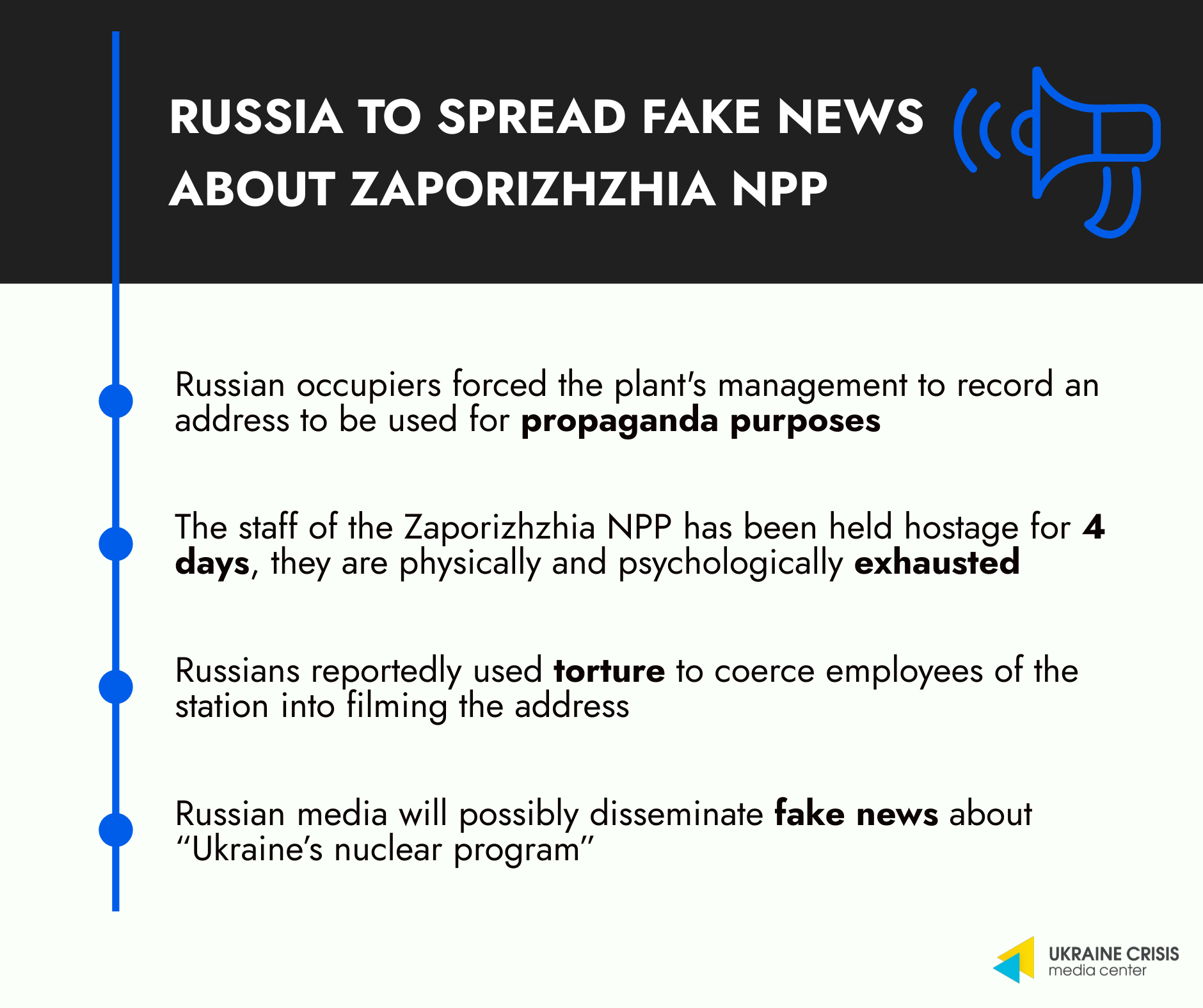 Russia to Spread Fakes About Zaporizhzhia
