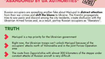 Russian fake about Mariupol