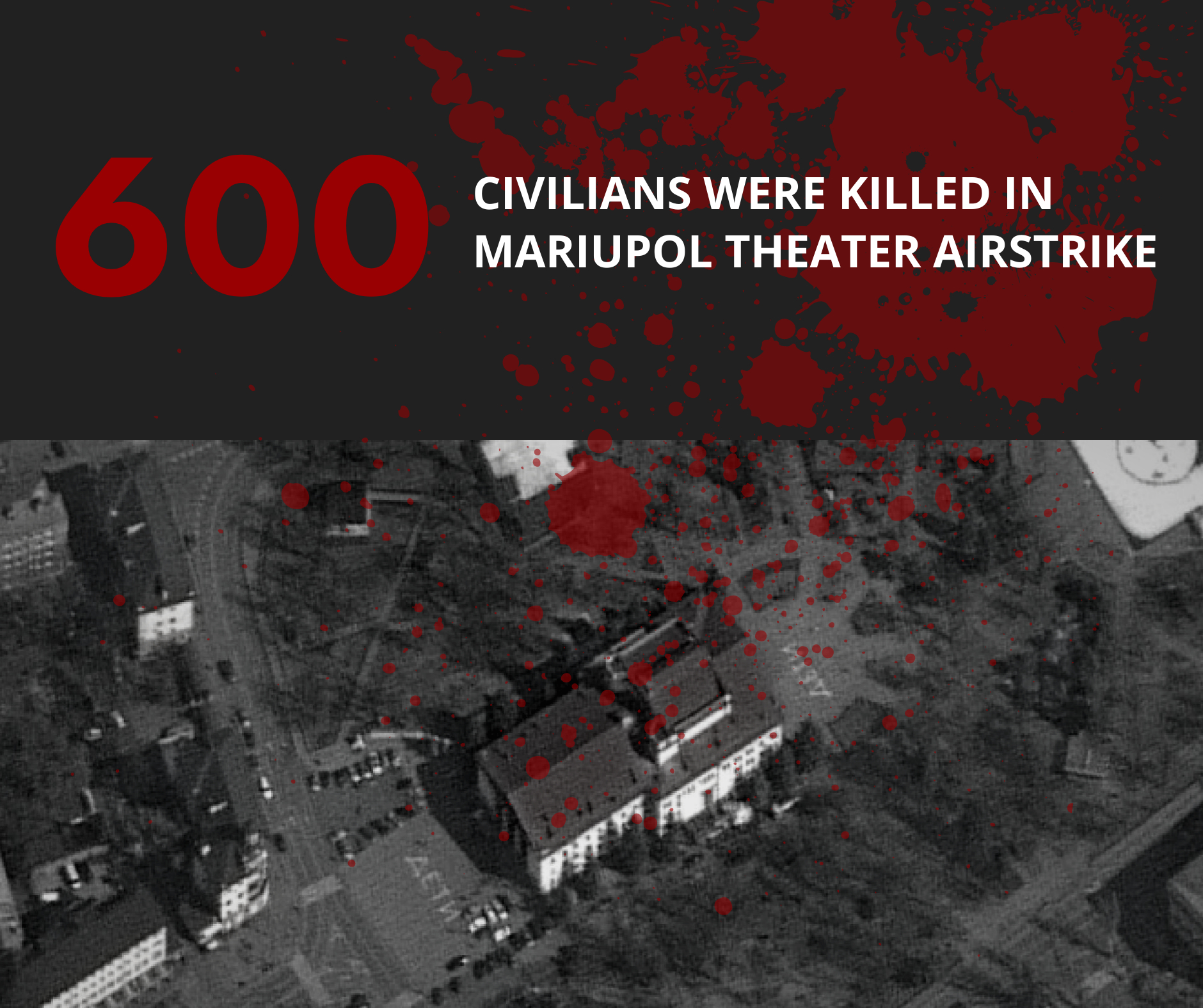 Victims Among Civilians in Mariupol theater airstrike